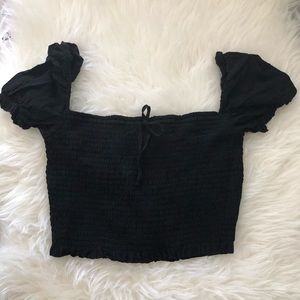 *Last Chance* - Wilfred Smocked Blouse - Black
